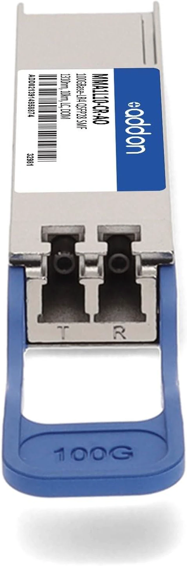Alt view image 4 of 7 - Add-On-Computer Peripherals, LlcMellanox MMA1L10-CR Compatible TAA Compliant 100GBase-LR4 QSFP28 Transceiver (SMF, 1295nm to 1309nm, 10km, LC, DOM), MMA1L10-CR-AO