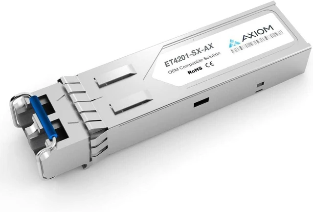Main image of Axiom ET4201-SX-AX SFP (mini-GBIC) transceiver Module (Equivalent to: Edge-Core ET4201-SX) - GigE - 1000Base-SX - LC Multi-Mode - up to 1800 ft - 850 nm