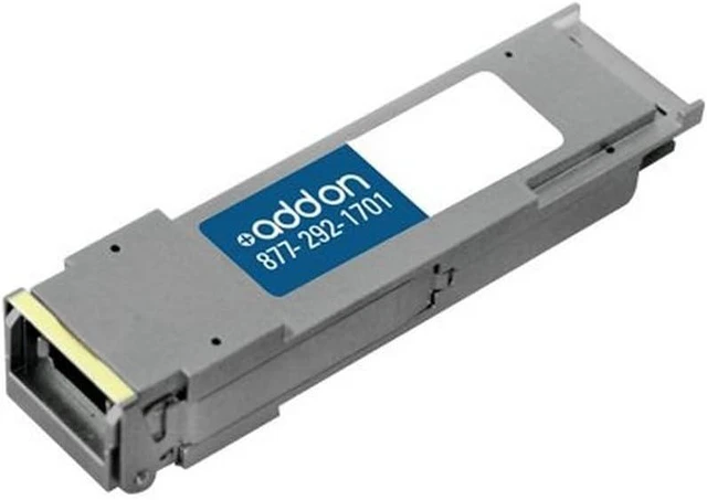 Main image of Addon Cisco QSFP-40G-SR4 Compatible QSFP+ Transceiver - QSFP+ Transceiver Module - 40 Gigabit Ethernet (QSFP-40G-SR4-AO)