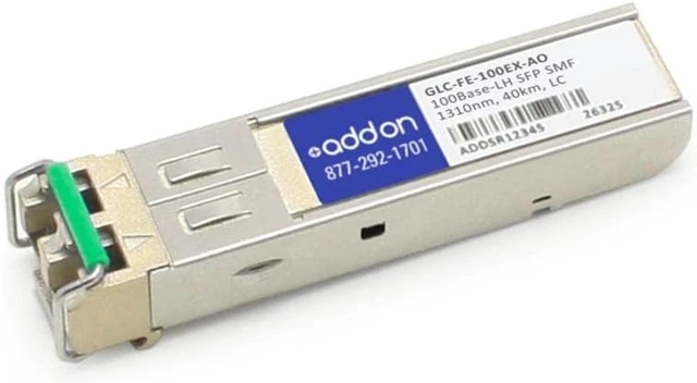 Main image of AddOn Add-onputer Peripherals L Addon Cisco Glc-fe-100ex Compatible 100base-lh Sfp Transceiver (smf 13