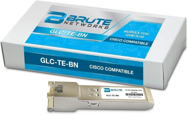Alt view image 2 of 3 - GLC-TE-BN - 10/100/1000BASE-T 100m SFP(Compatible with OEM PN# GLC-TE)