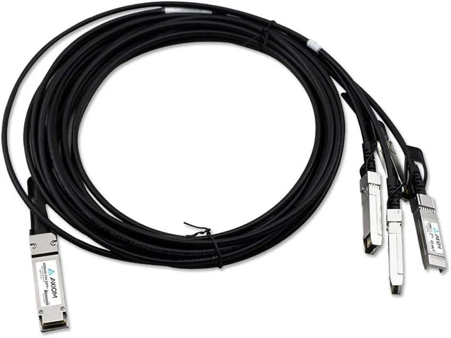 Main image of Axiom 100Gbase-CR4 Qsfp28 to 4 SFP28 Passive DAC Ruckus Compatible 1M