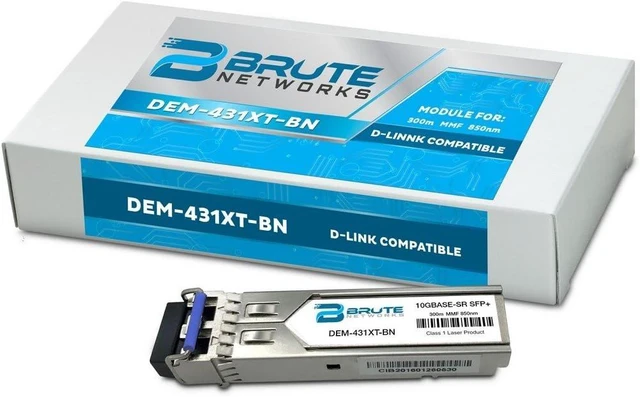 Alt view image 3 of 4 - DEM-431XT-BN - 10GBASE-SR 300m 850nm SFP+ Transceiver (Compatible with OEM PN# DEM-431XT)