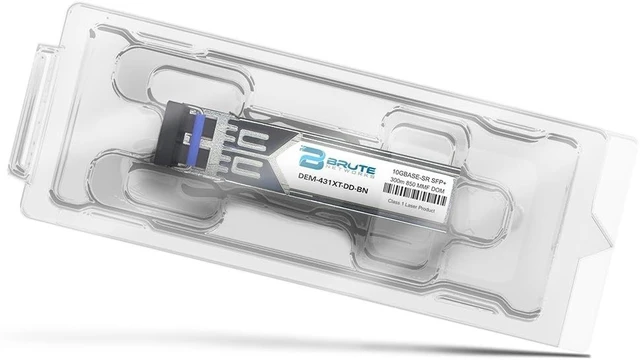 Alt view image 2 of 3 - DEM-431XT-DD-BN - 10GBASE-SR 300m MMF 850nm SFP+ Transceiver (Compatible with OEM PN# DEM-431XT-DD)