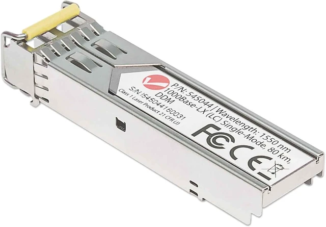 Alt view image 4 of 4 - Intellinet Gigabit Fiber Sfp+ Optical Transceiver Module, 1000Base-Lx (Lc) Port,