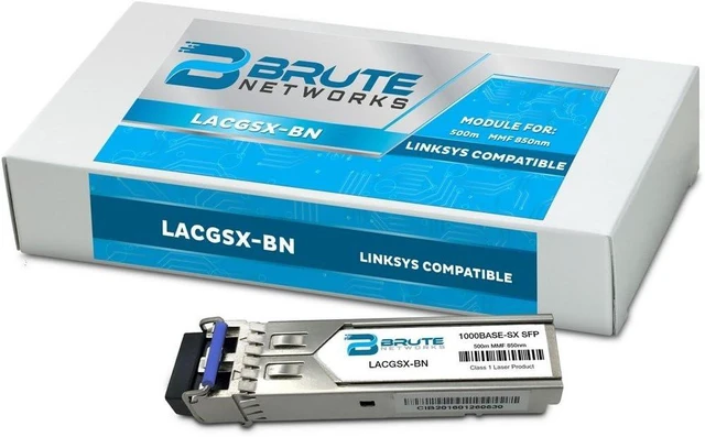 Alt view image 3 of 4 - LACGSX-BN - 1000BASE-SX 500m 850nm SFP Transceiver (Compatible with OEM PN# LACGSX)