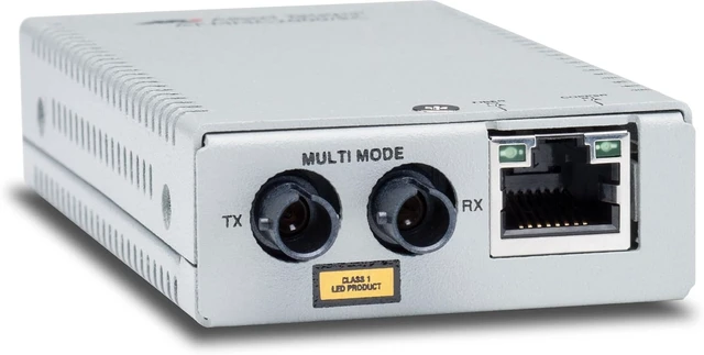 Main image of Allied Telesis - AT-MMC2000/ST-960 - Allied Telesis MMC2000/ST Transceiver/Media Converter - 1 x Network RJ-45-1 x ST Ports - Multi-Mode - Gigabit Ethernet - 10/100/1000Base-T, 1000Base-SX - Wall