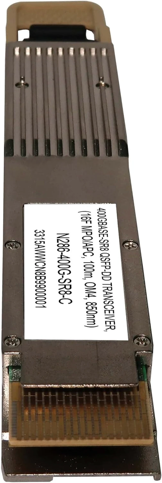 Alt view image 2 of 4 - Tripp Lite Eaton Series 400GBase-SR8 Cisco Compatible QSFP-DD Transceiver Module, MPO/APC Multimode Fiber MMF, 400 Gbps, 850 nm, 328 Feet / 100 Meter Length, 3-Year Warranty (N286-400G-SR8-C)