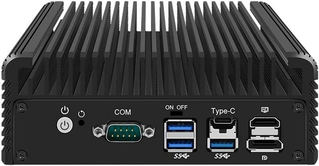 Alt view image 3 of 7 - Micro Firewall Appliance/Fanless Mini PC Core i5-8250U with 6 *I226 2.5G LAN,NO RAM NO SSD,Wifi/Bluetooth/5G , 2*DDR3L M.2 NVMe 2280 PCle3.0 × 4,Desktop Computer 4K Triple Display support Home Office