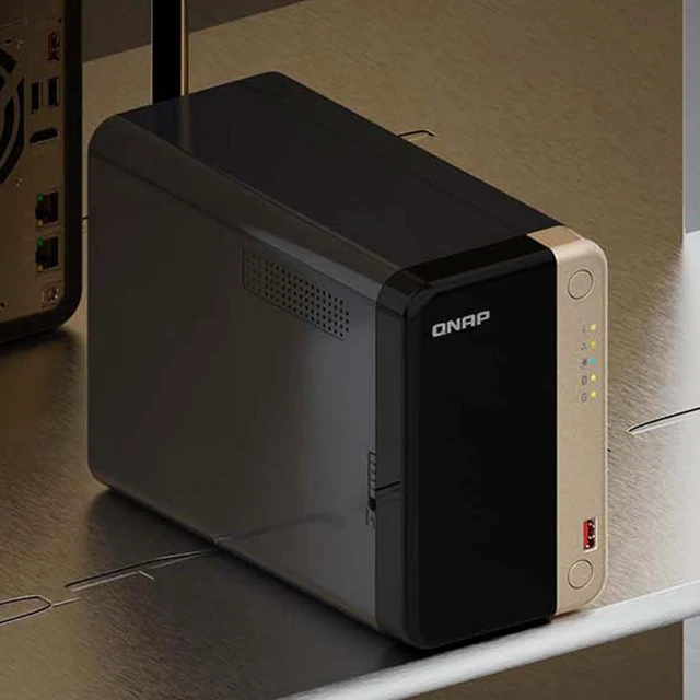 Alt view image 2 of 7 - QNAP TS-264-8G-US 2 Bay High-Performance Desktop NAS with Intel Celeron Quad-core Processor, M.2 PCIe Slots and Dual 2.5GbE (2.5G/1G/100M) Network Connectivity (Diskless)