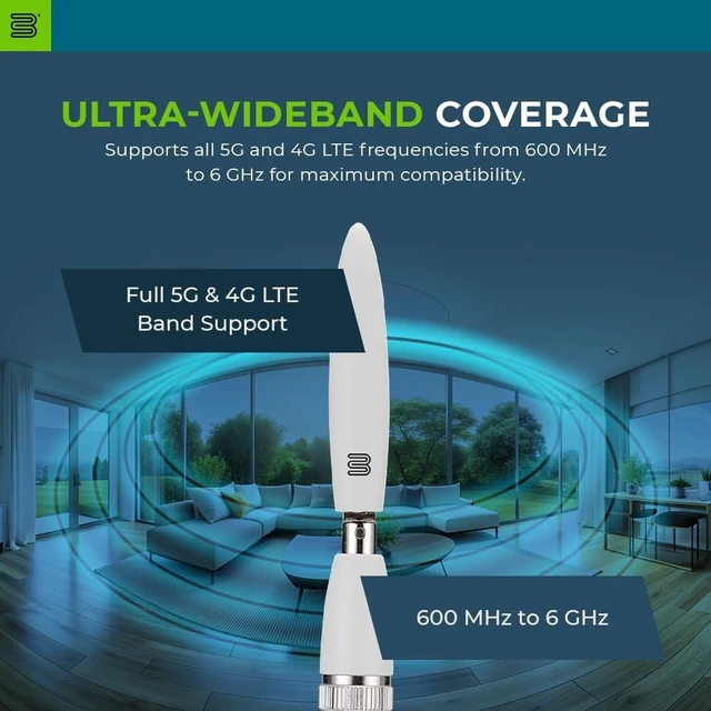Alt view image 3 of 7 - Bolton Dart 5G/4G Omni Monopole Antenna, 600 MHz6 GHz, 2-Pack
