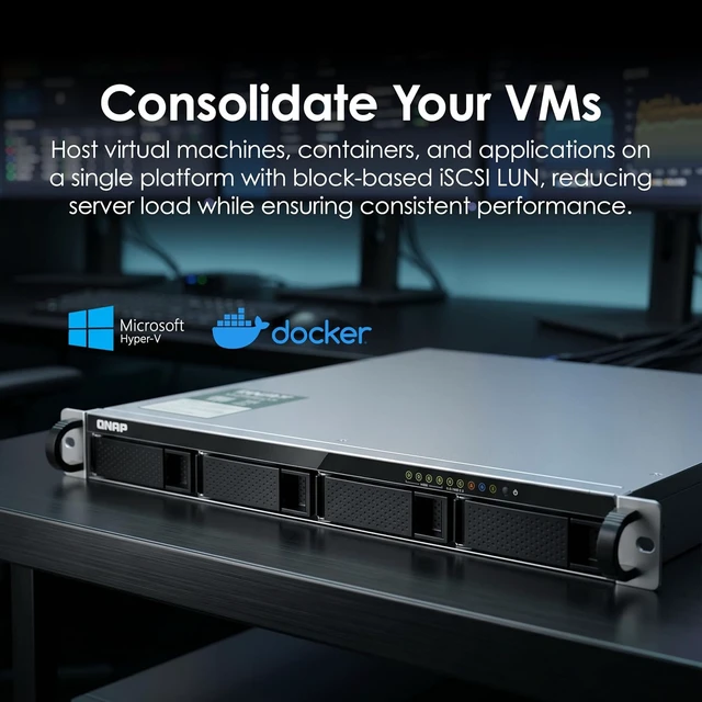 Alt view image 6 of 7 - QNAP TS-435XeU-4G-US 4 Bay Short Depth Rackmount NAS