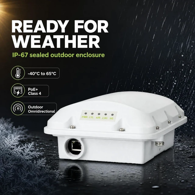 Alt view image 7 of 7 - Ruckus T350c Wi-Fi 6 Outdoor Access Point Dual-Band 1.8 Gbps, Omnidirectional BeamFlex+ Antennas, 512 Devices, 1× 1GbE PoE, IP-67 Rated Ruckus One, SmartZone, or Unleashed (901-T350-US20)