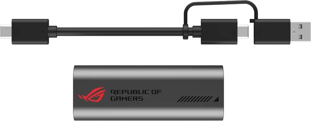 Alt view image 3 of 6 - ASUS ROG USB-C10G 10GB Ethernet Adapter, 2-in-1 USB-C/USB-A Design, Compatible with Windows, macOS, iOS and Android