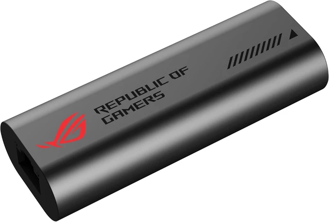 Alt view image 6 of 6 - ASUS ROG USB-C10G 10GB Ethernet Adapter, 2-in-1 USB-C/USB-A Design, Compatible with Windows, macOS, iOS and Android