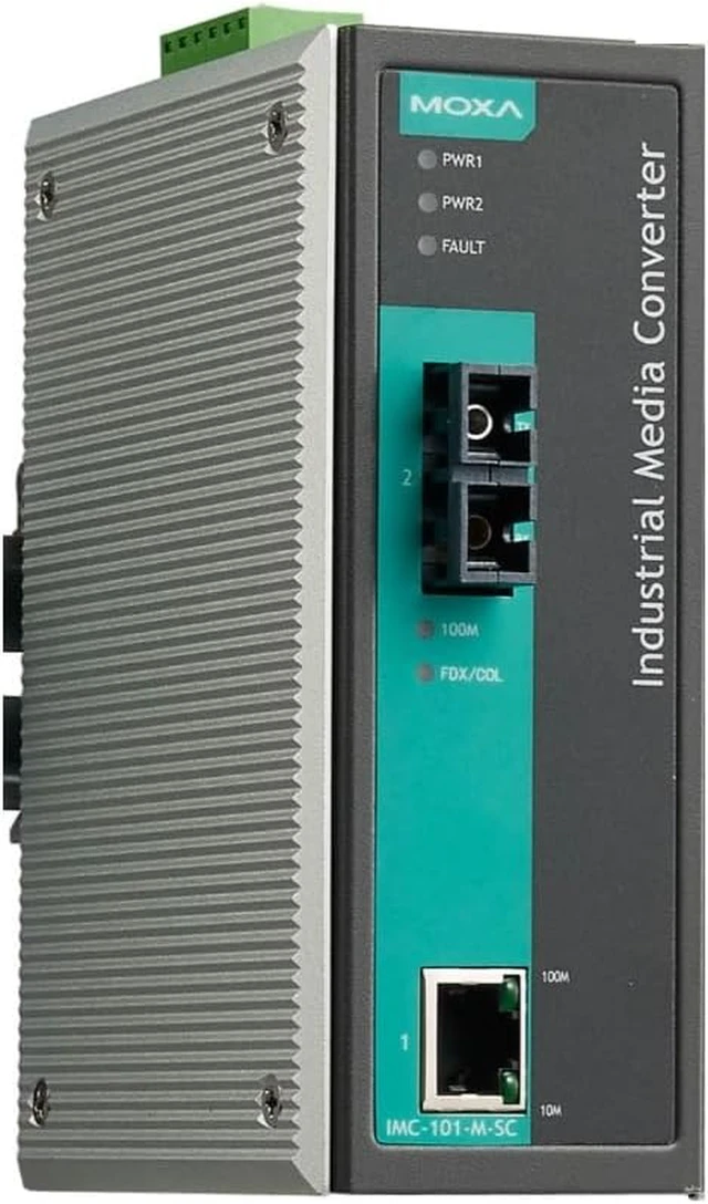 Alt view image 2 of 2 - IMC-101-M-SC Ethernet - Industrial Multi-Mode, SC Fiber Connector, 10/100BaseT(X) to 100BaseFX Media convertes