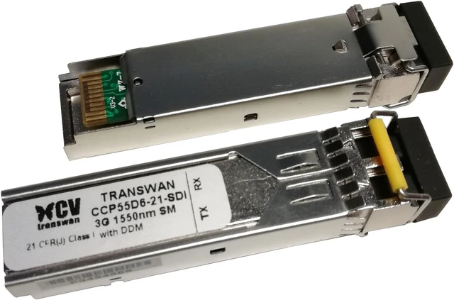 Alt view image 2 of 2 - 3G-SDI video SFP Transceiver Module, CWDM 1470,1490,1510,1530,1550,1570, 1590, 1610nm SDI SFP 20 Km for SD/HD/3G-SDI 1080P with MSA pin assignment and DDM, Supports Pathological Patterns