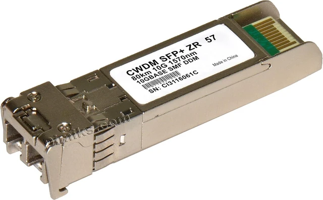 Main image of SFP+ CWDM 40km 1570nm (10Gb, SFPPlus, SFP Plus) CWDM SFP-10G-ER 40 km 1570 nm transceiver Module.