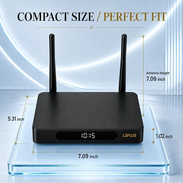 Alt view image 7 of 7 - L2 Plus, 2026 Lastest Box with WiFi Connection, 4GB RAM 64GB ROM, Power Cord and User Manual