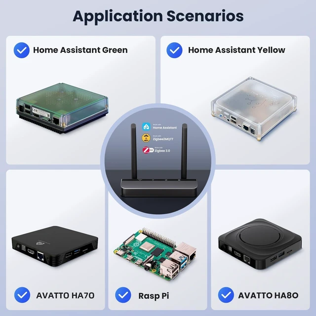 Alt view image 6 of 7 - AVATTO Zigbee 3.0 PoE Dongle with Ethernet, USB, and Wi-Fi, ESP32+CC2652P Chip, Zigbee Coordinator/Router for Home Assistant, Zigbee2MQTT, ZHA