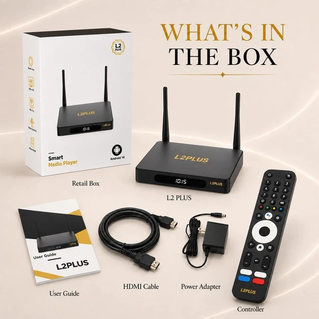 Alt view image 6 of 6 - 2026 L2 Plus, Compact WiFi Unit, 4GB RAM 64GB ROM, Power Cord and User Manual