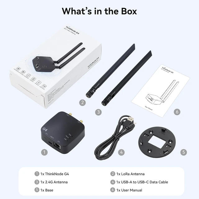 Alt view image 7 of 7 - ELECROW WiFi HaLow Gateway - ThinkNode G4 WiFi HaLow Bridge 802.11ah