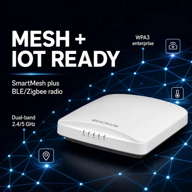 Alt view image 3 of 7 - Ruckus Wireless 901-R650-NC00 R650 Dual-Band Wrls 802.11ax Wireless Access Point