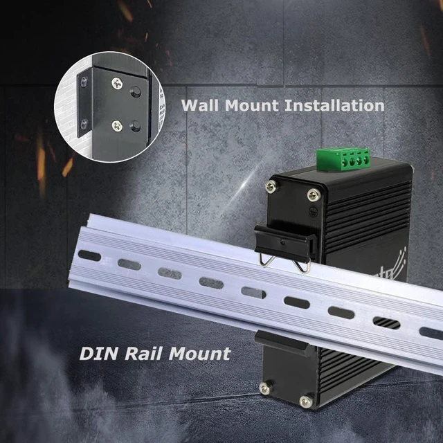 Alt view image 6 of 6 - Hardened Gigabit 2-Port PoE+ Injector 60W 12-48V DC