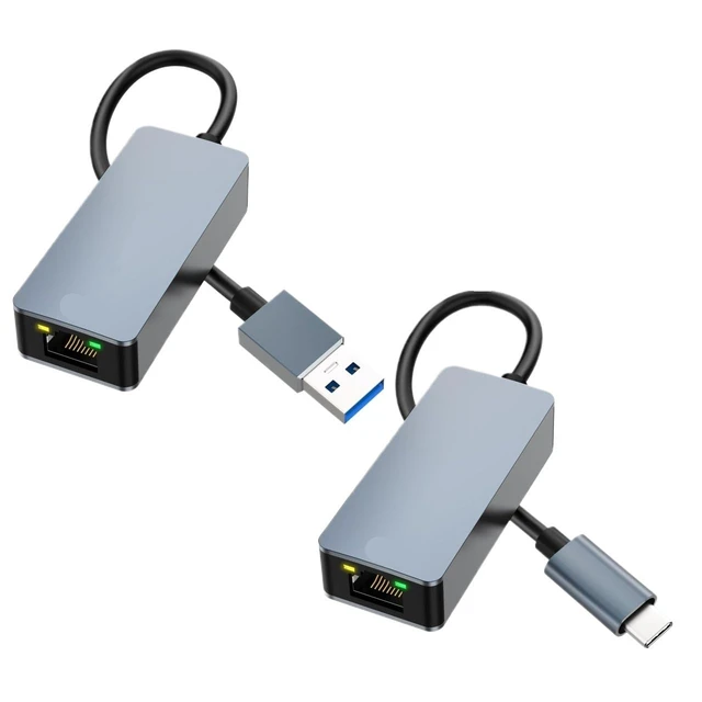 Alt view image 2 of 7 - USB 3.1 t2y>pe-c to RJ45 2500Mbps High Speed Network Card RTL8156B 2.5G Ethernet Adapter(Type-C)