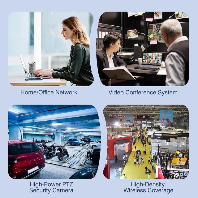 Alt view image 7 of 7 - 2.5Gb PoE++ Injector 90W, VunLink High Power IEEE 802.3bt Multi-Gig PoE Adapter, 55V Output, 10/100/1000/2500Mbps for WiFi 7 Access Point, PTZ Camera, Video Conference System, Plug & Play, Up to 100m