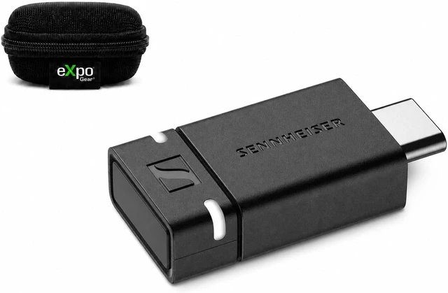 Main image of Sennheiser BTD 600 Case Bundle: Bluetooth Dongle USB-A/USB-C Adapter, aptX Audio, Stable Connection for Music and Calls with Expo Gear Weather-Resistant Hard-Shell Case