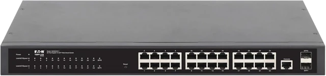 Alt view image 7 of 7 - Eaton Tripp Lite Series 24Port Gigabit Managed Switch with 2 SFP Ports, Easy Smart WebManaged Layer 2 Network Ethernet Splitter, 1 Gbps, 1U Rack Mount or Desktop, 3Year Warranty (NGS24C2-1)