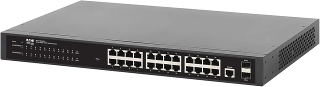 Alt view image 6 of 7 - Eaton Tripp Lite Series 24Port Gigabit Managed Switch with 2 SFP Ports, Easy Smart WebManaged Layer 2 Network Ethernet Splitter, 1 Gbps, 1U Rack Mount or Desktop, 3Year Warranty (NGS24C2-1)