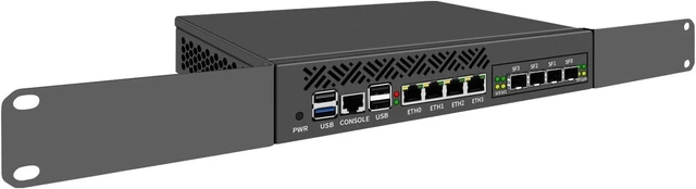 Main image of FakestarPC 1U 9.5 Inch Rack-Mounted Firewall Appliance Mini PC Alder Lake N150 4xi226-V 2.5G Gateway Network Security Server