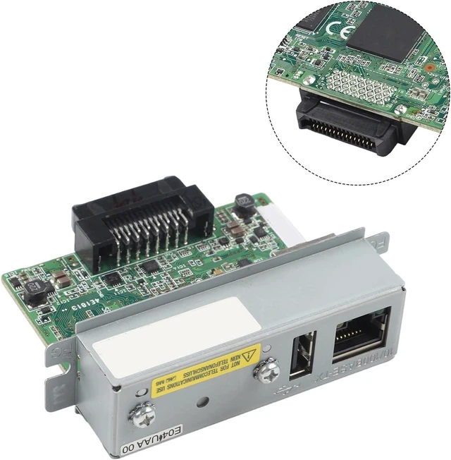 Alt view image 6 of 7 - Ethernet Interface Print Server for UB-E04 C32C881008 Replaces UB-E03