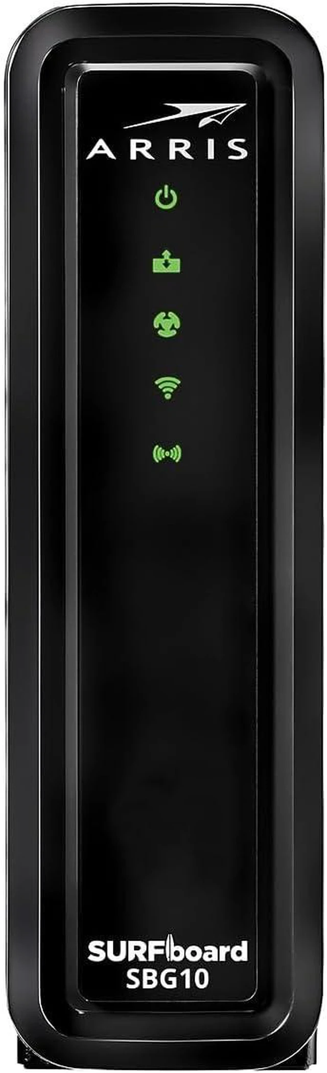 Main image of ARRIS Surfboard 16x4 DOCSIS 3.0 Wi-Fi Cable Modem, Model SBG10 (Black)