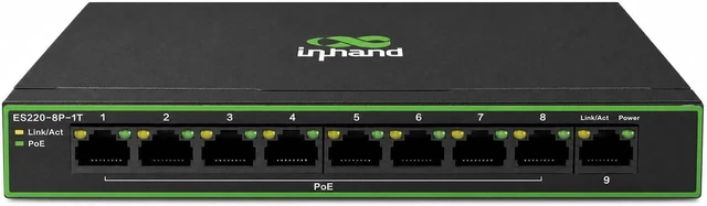 Main image of InHand Networks 9-Port High-Power PoE+ Unmanaged Ethernet Switch