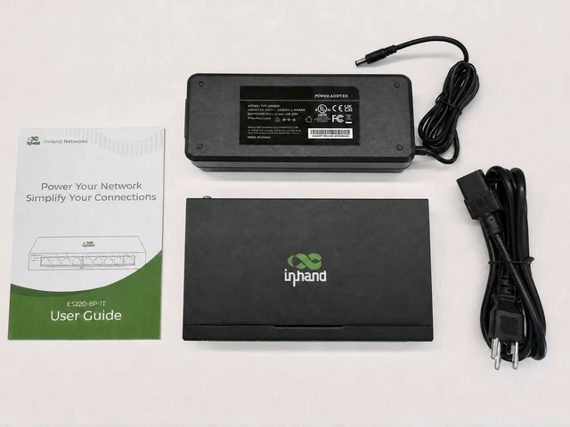 Alt view image 3 of 6 - InHand Networks 9-Port High-Power PoE+ Unmanaged Ethernet Switch