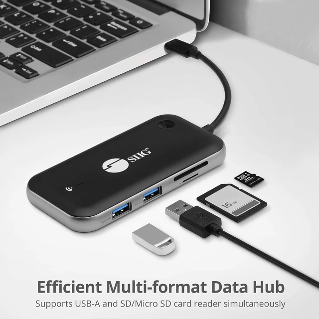 Alt view image 7 of 7 - SIIG AC CE-H26P11-S1 1080P Wireless USB-C Video HUB Extender - 32FT Color Box