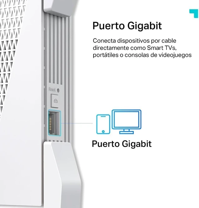 Alt view image 3 of 6 - TP-Link Range Extender RE815XE - AXE5400 WiFi 6E TRI-Band GIGABIT Wireless Router with MES