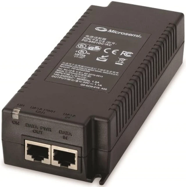 Main image of Microsemi 1 port, 60W, IEEE 802.3bt-compliant indoor PoE midspan