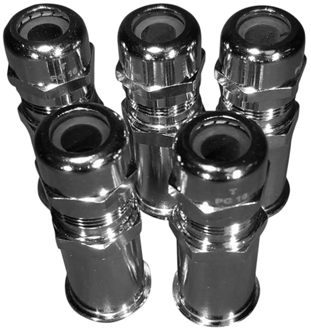 Main image of Cambium Networks - N000000L140A Silver RJ-45 Gland Spare - PG16 Long Size - Pack of 5 - Cable Gland -