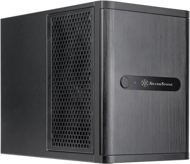 Alt view image 7 of 7 - SilverStone Technology CS240 4-Bay U.2 Tri-Mode Hot-Swap High-Performance Mini-ITX NAS Chassis, SST-CS240B