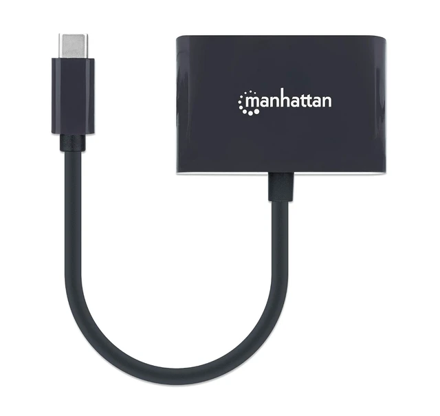 Alt view image 4 of 4 - Manhattan USB-C to RJ45 Gigabit Network Adapter with Power Delivery (PD) Port