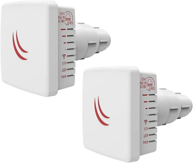 Main image of Mikrotik LDF 5 ac 2-Units Outdoor Wireless System with a Built in Antenna Dual Chain 5GHz System with Gigabit Ethernet and 802.11ac Support US Version PRECONFIGURED