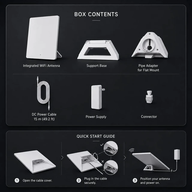 Alt view image 2 of 6 - STARLINK Region Free Unlocked Mini Kit 4th Gen Portable Antenna with Free Region Unlock & Wi-Fi Router High-Speed Satellite Internet for RVs, Camping, Travel, Remote Work & Off-Grid Living