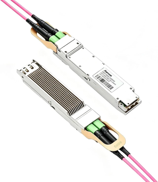 Main image of AMPCOM 800G OSFP Transceiver Compatible for MMA4Z00-NS 2xSR4 InfiniBand NDR