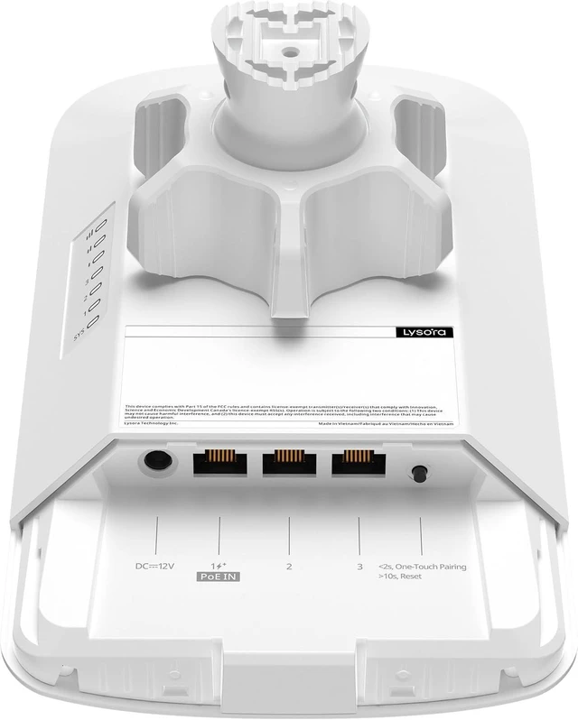 Alt view image 3 of 7 - Lysora CPE5 2pcs 5GHz 867Mbps 3.11mi IP55 Wireless Bridge 16dBi Gig Ports & PoE