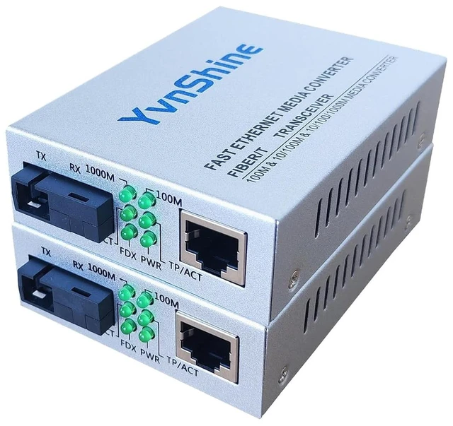 Main image of Gigabit SingleMode Fiber to Ethernet Media Converter, SC to RJ45 (Bidi)