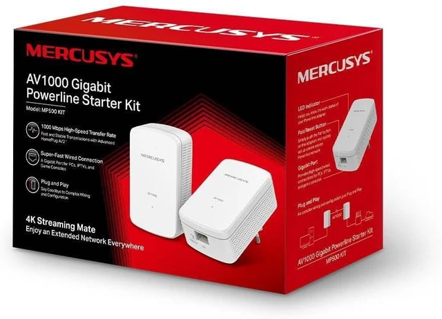 Alt view image 4 of 4 - MERCUSYS ADAPTADOR PLC MP500 KIT 2 UDS